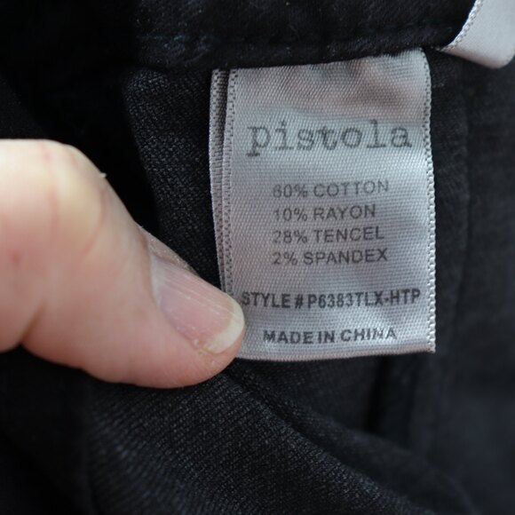 EC Pistola Moto Lace-Up High Rise Skinny Jeans sz 26 - Picture 9 of 9